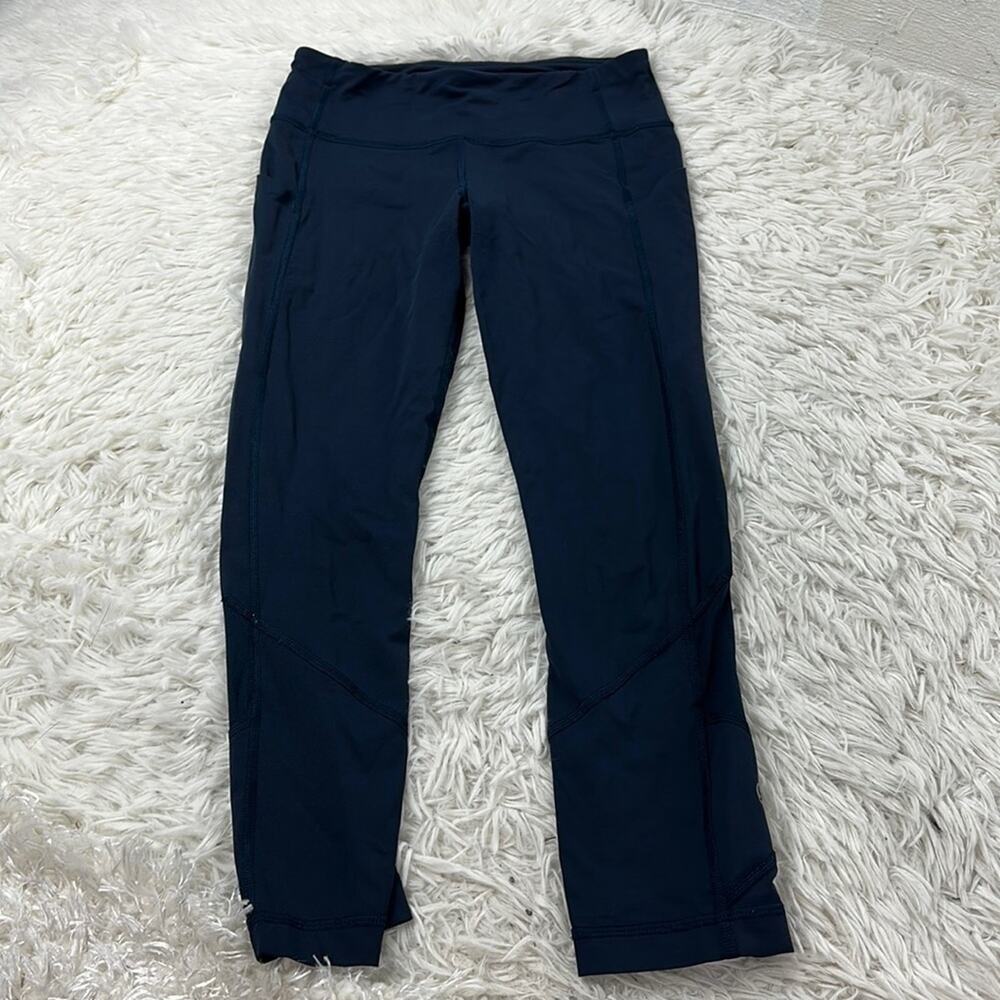 Lululemon Pace Rival Crops True Navy